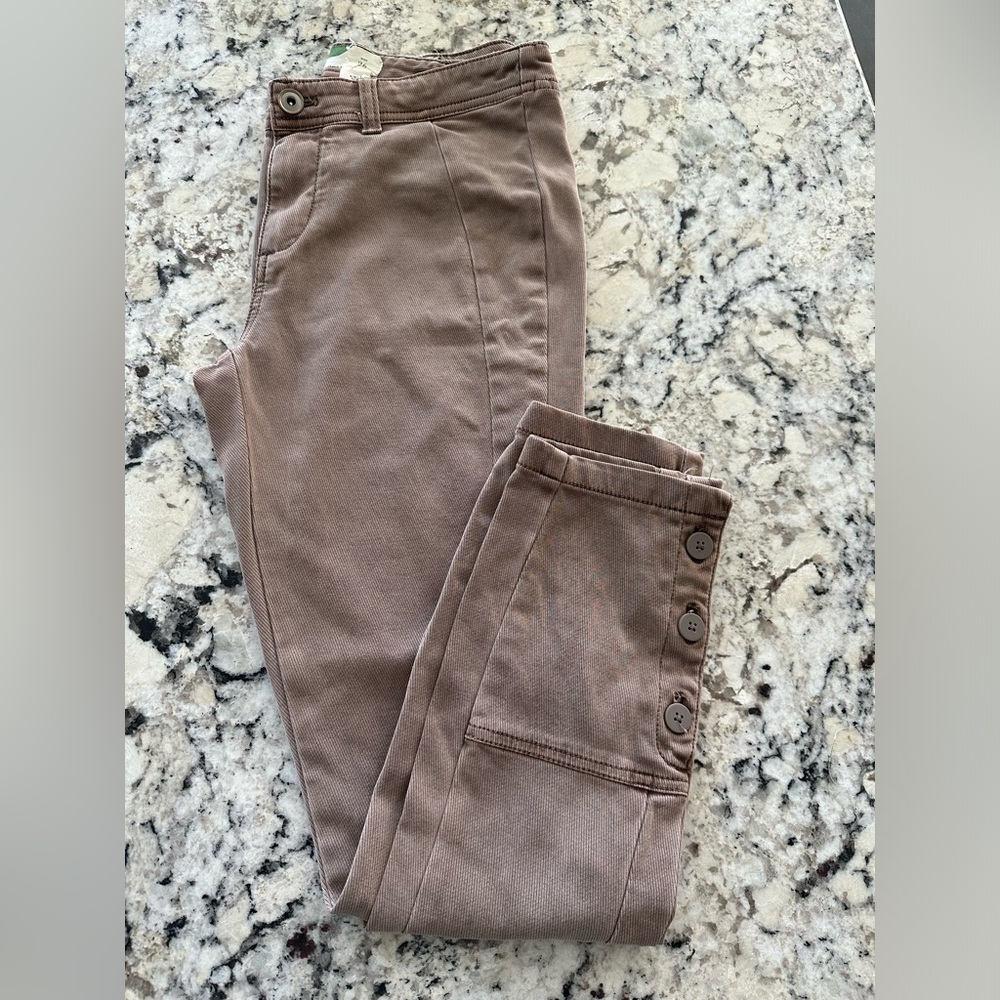 Anthropologie pants with button detail